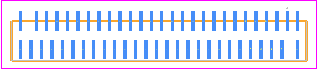 TF38-50S-0.5SV(830) - Hirose PCB footprint - Other - Other - TF38-50S-0.5SV(830)-4
