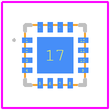 SKY66423-11 - Skyworks PCB footprint - Other - Other - SKY66423-11-14