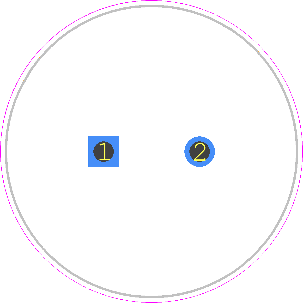 B43642A2228M060 - TDK PCB footprint - Capacitor, Polarized Radial Diameter - Capacitor, Polarized Radial Diameter - 30*55mm