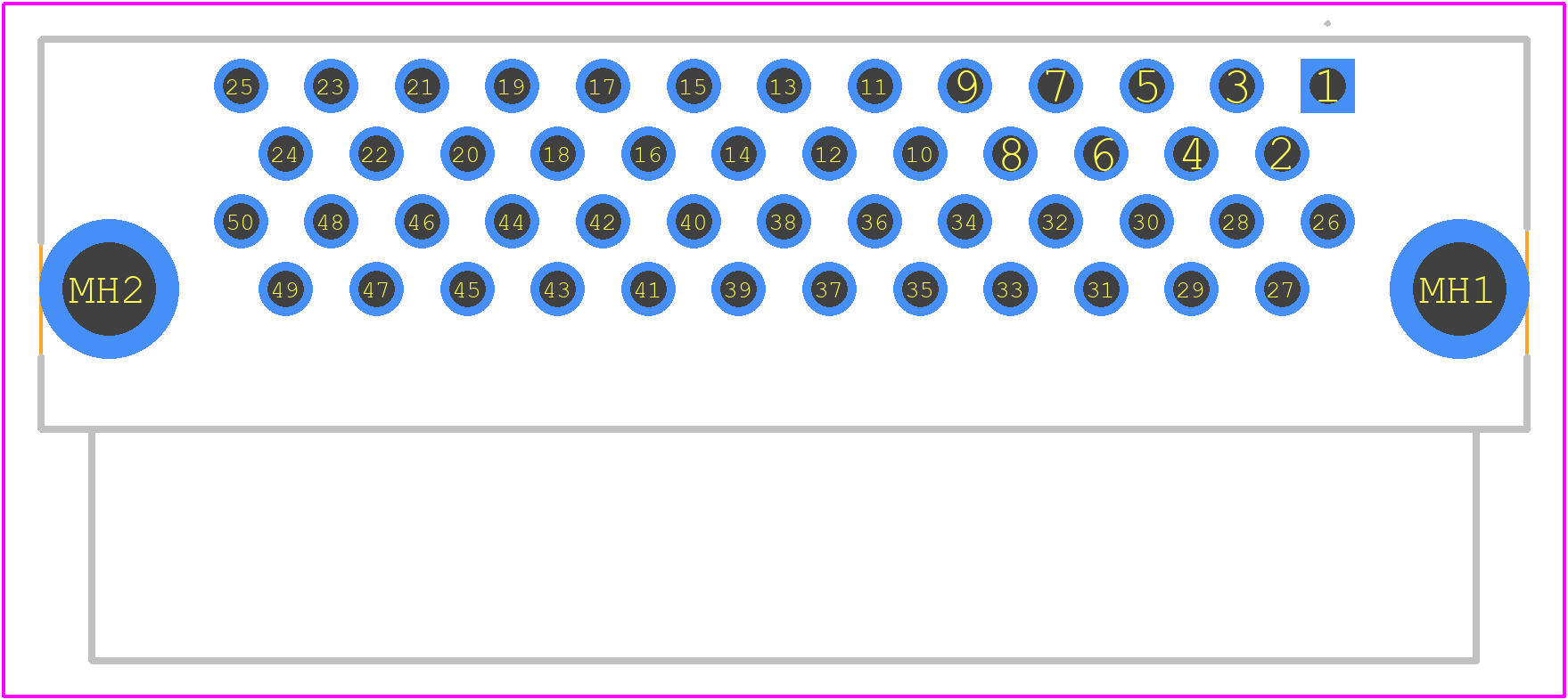 557100-9 - TE Connectivity PCB footprint - Other - Other - 557100-9-2