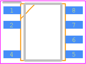 LNK3302D-TL - Power Integrations PCB footprint - Other - Other - SO-8C (D Package)_7-pin