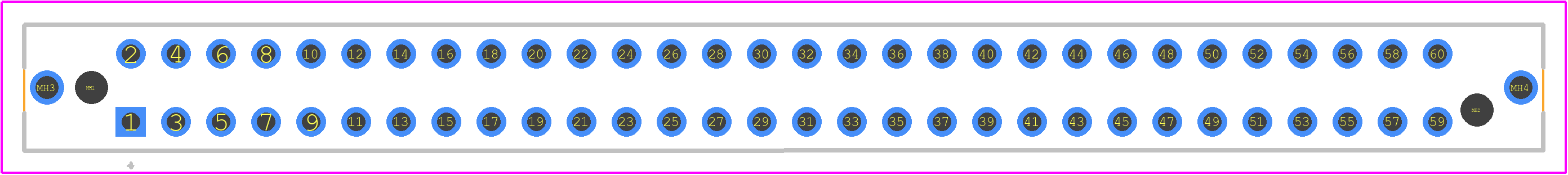 MEC2-30-01-L-TH1-NP-WT - SAMTEC PCB footprint - Other - Other - MEC2-30-01-L-TH1-NP-WT-9