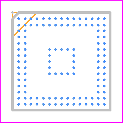 ATSAMD51P19A-CTZT - Microchip PCB footprint - BGA - BGA - TFBGA120DGB