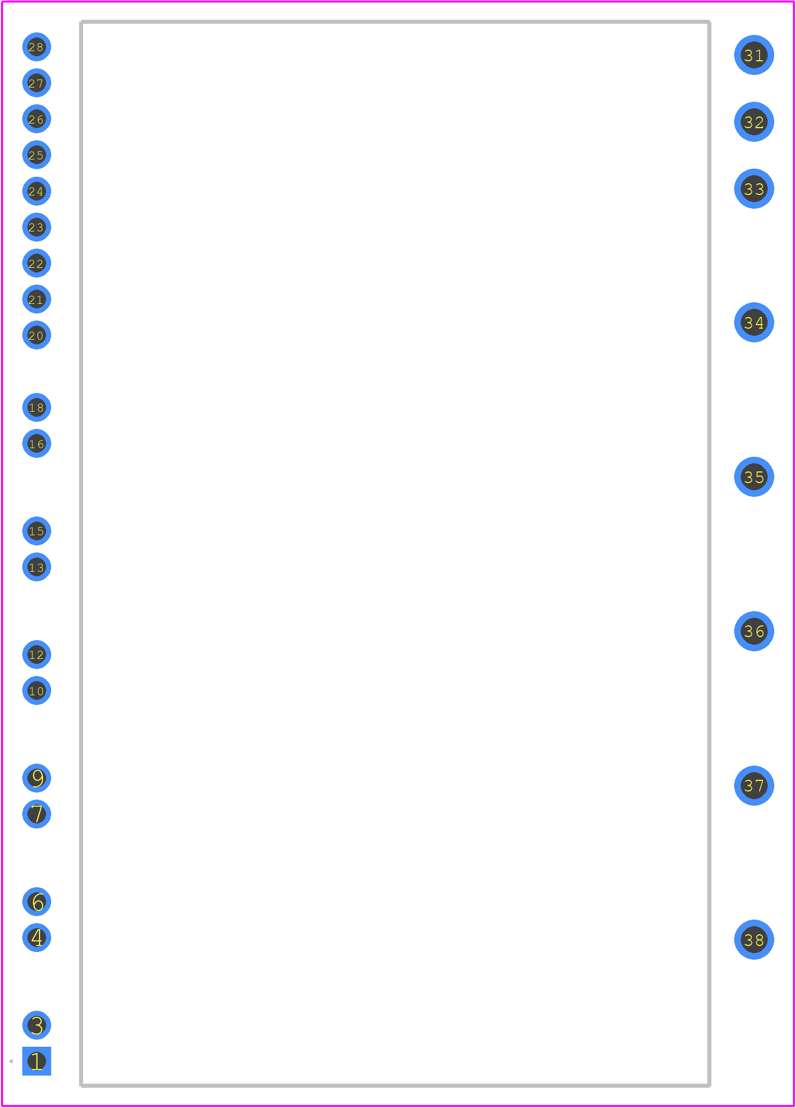 PSS50S71F6 - Mitsubishi PCB footprint - Other - Other - 38-PowerDIP Module (1.413", 35.90mm)