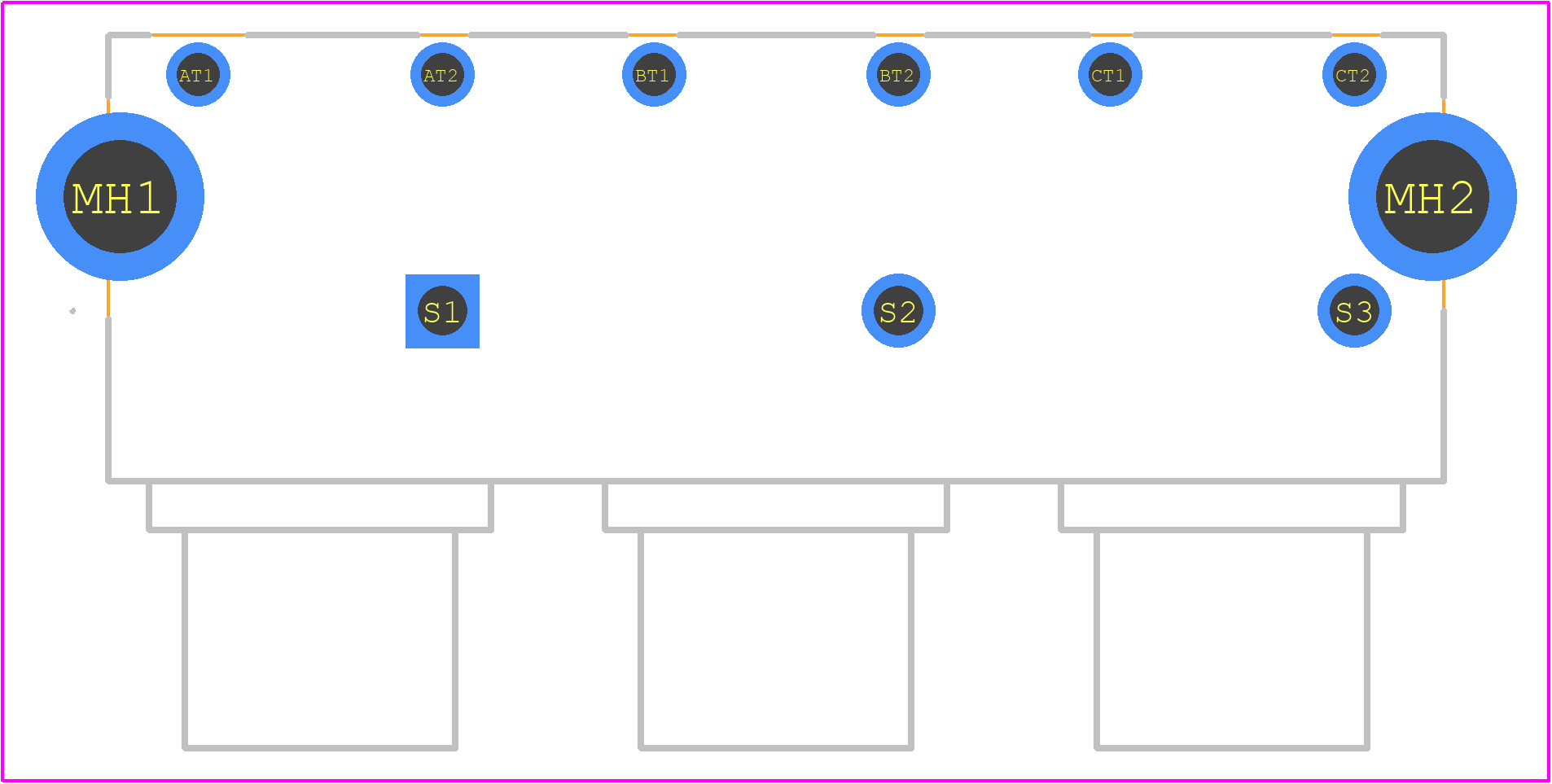 PJRAS3X2S01X - Switchcraft PCB footprint - Other - Other - PJRAS3X2S01X-1