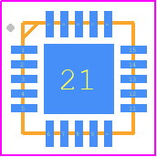 AL3158FSG-7 - Diodes Incorporated PCB footprint - Quad Flat No-Lead - Quad Flat No-Lead - QFN3030-20
