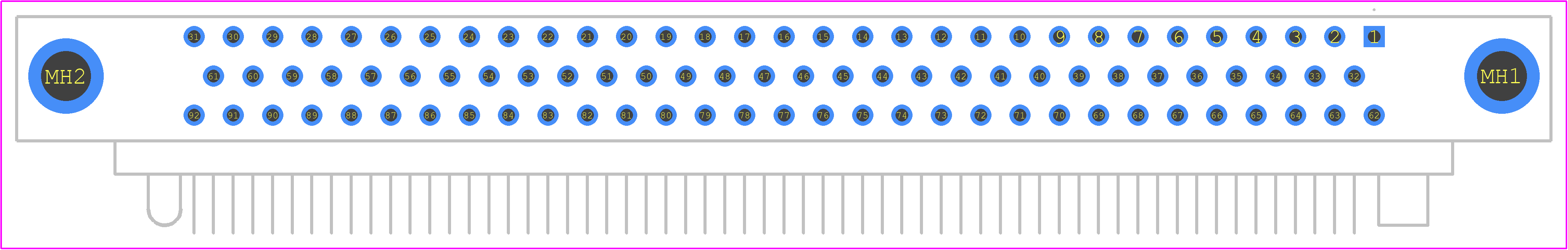WG92PR9SY - Molex PCB footprint - Other - Other - WG92PR9SY-2