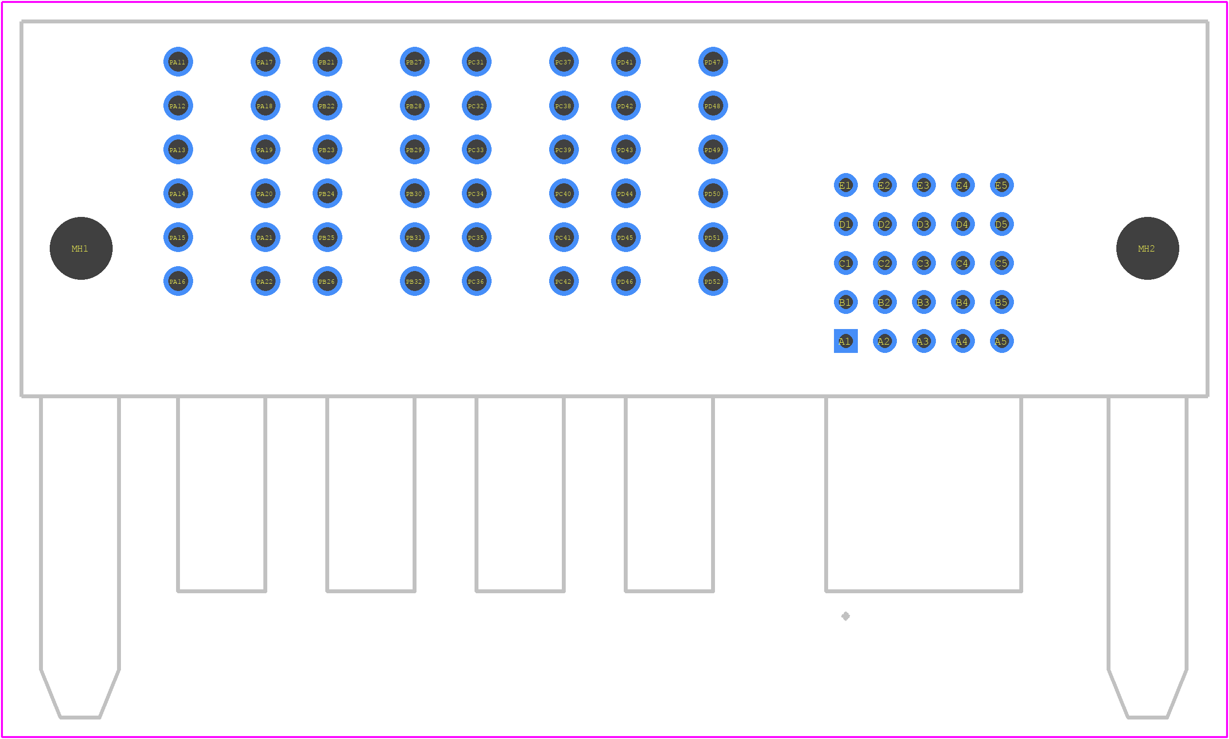 172185-0002 - Molex PCB footprint - Other - Other - 172185-0002-1