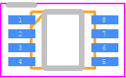 NXS0102DC-Q100H - Nexperia PCB footprint - SOT23 (8-Pin) - SOT23 (8-Pin) - VSSOP8