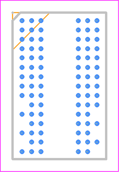 AS4C64M16D2B-25BCN - Alliance Memory PCB footprint - BGA - BGA - 84-Ball 8x12.5x1.2mm(max.) FBGA