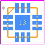 XM0825SF-TL1301 - Murata Electronics PCB footprint - Quad Flat No-Lead - Quad Flat No-Lead - S15KCHR7G