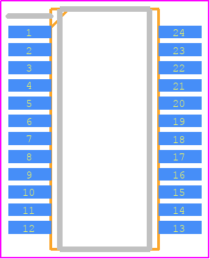 CDC5801DBQG4 - Texas Instruments PCB footprint - Small Outline Packages - Small Outline Packages - DBQ (R−PDSO−G**)