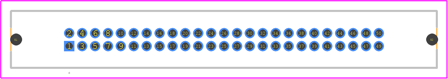 ESHF-125-01-L-D-TH-LC - SAMTEC PCB footprint - Other - Other - ESHF-125-01-L-D-TH-LC-1