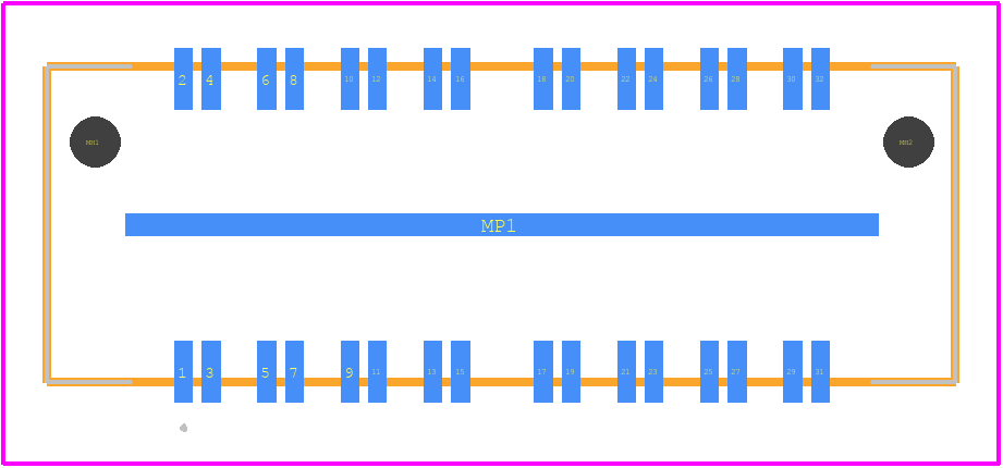 QMS-016-05.75-L-D-DP-A - SAMTEC PCB footprint - Other - Other - QMS-016-05.75-L-D-DP-A-6