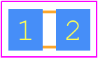 ERJ6BWGR036V - Panasonic PCB footprint - Resistor Chip - Resistor Chip - ERJ6BW