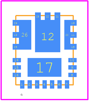 IR3820AMTRPBF - Infineon PCB footprint - Other - Other - QFN 6 mm x 5 mm_2021