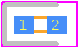 HIR16-213C/L423/TR8 - Everlight PCB footprint - LEDs Chip - LEDs Chip - HIR16-213C/L423/TR8*3
