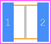 VJ1111D1R8BXEQJHT - Vishay PCB footprint - Capacitor Chip Non-polarised - Capacitor Chip Non-polarised - 1111_2021