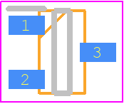RR122-2E22-511 - Coto Technology PCB footprint - SOT23 (3-Pin) - SOT23 (3-Pin) - RR122-2E22-511