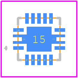 TPS54622RHLT - Texas Instruments PCB footprint - Other - Other - RHL