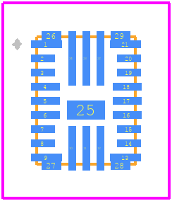 TPS25850QRPQRQ1 - Texas Instruments PCB footprint - Other - Other - RPQ0025A_2021