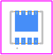 FDMC008N08C - onsemi PCB footprint - Other - Other - WDFN8 3.3X3.3, 0.65P CASE 483AW ISSUE A_1