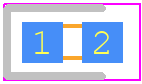 599-0091-007F - Dialight PCB footprint - LEDs Chip - LEDs Chip - 599-0091-007F