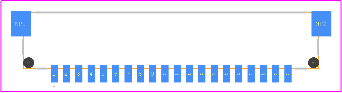 DF14-20P-1.25H(35) - Hirose PCB footprint - Other - Other - DF14-20P-1.25H(35)-2