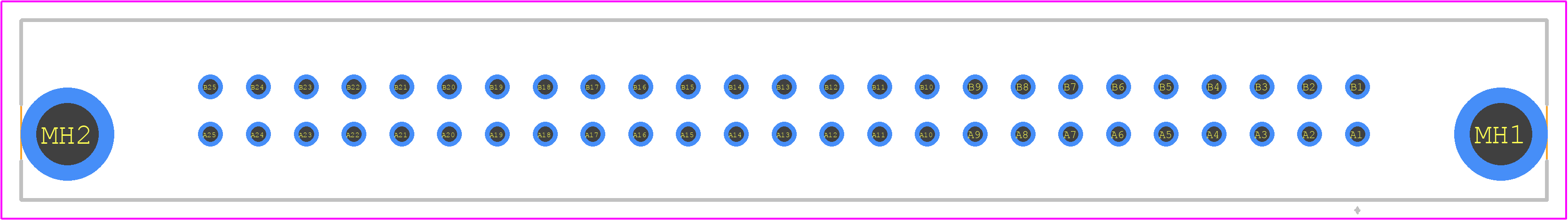 PCN10HB-50P-2.54DSA(72) - Hirose PCB footprint - Other - Other - PCN10HB-50P-2.54DSA(72)-2
