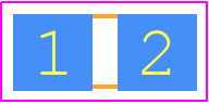 ULR1S-R0003FT2 - TT Electronics PCB footprint - Resistor Chip - Resistor Chip - ULR1S-R0003FT2