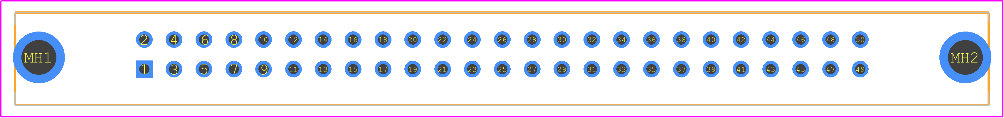 3433-2303 - 3M PCB footprint - Other - Other - 3433-2303-2