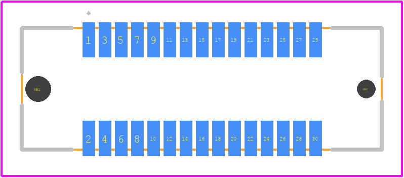 M58-2800342R - Harwin PCB footprint - Other - Other - M58-2800342R-1