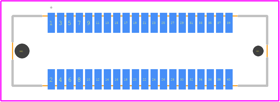 M58-2800442R - Harwin PCB footprint - Other - Other - M58-2800442R-2