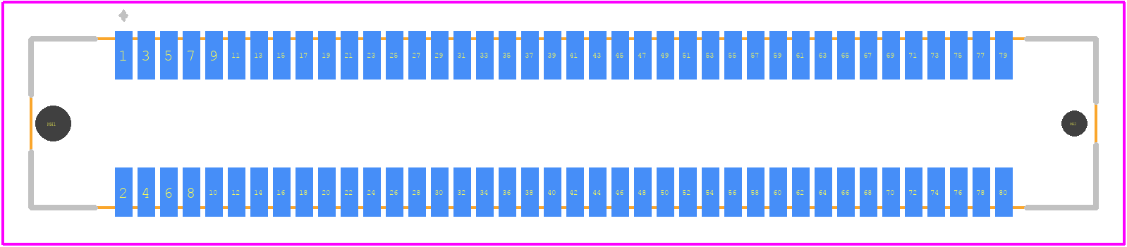 M58-2800842R - Harwin PCB footprint - Other - Other - M58-2800842R-1
