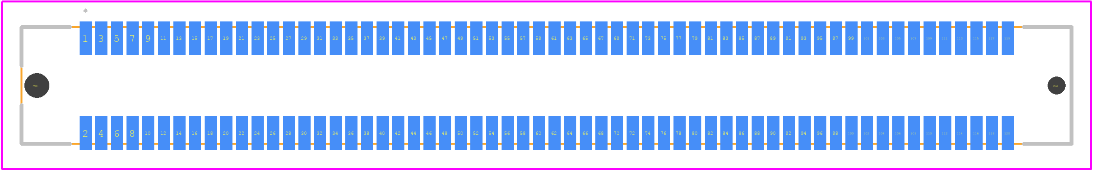 M58-2801242R - Harwin PCB footprint - Other - Other - M58-2801242R-2