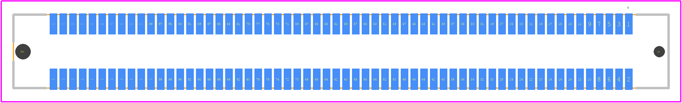 M58-3801242R - Harwin PCB footprint - Other - Other - M58-3801242R-2