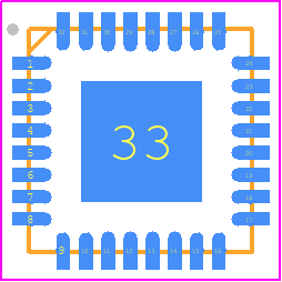 DVGA2-33A+ - Mini-Circuits PCB footprint - Quad Flat No-Lead - Quad Flat No-Lead - DG1677