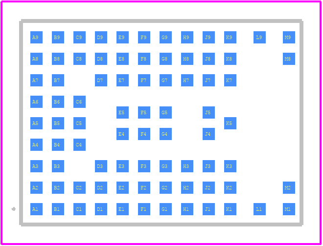 NORA-B100-00B - u-blox PCB footprint - Other - Other - 82 SMD module