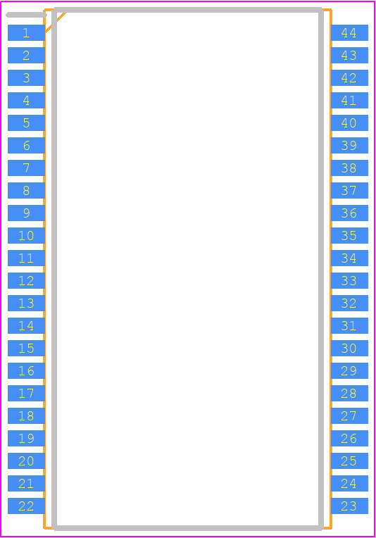 TC5316200CFT - Toshiba PCB footprint - Small Outline Packages - Small Outline Packages - TC5316200CFT*