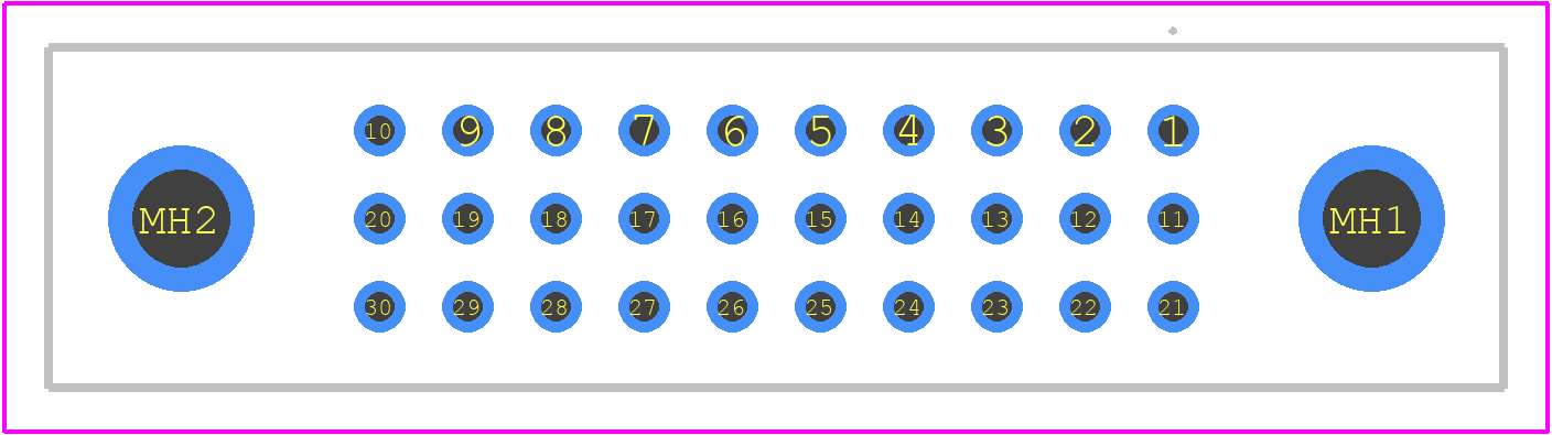 321YL030F44H - Nicomatic PCB footprint - Other - Other - 321YL030F44H-2