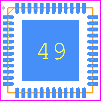 DRV8353RSRGZR - Texas Instruments PCB footprint - Quad Flat No-Lead - Quad Flat No-Lead - DRV8353RSRGZT