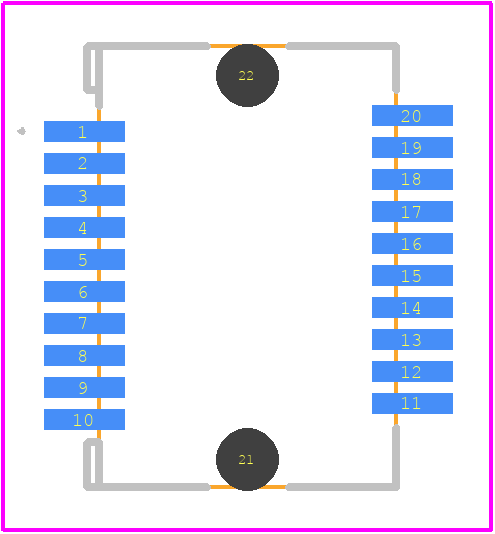 UE76-A20-6000T - Amphenol PCB footprint - Other - Other - UE76-A20-6000T-2