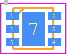 NCP135AMT040TBG - onsemi PCB footprint - Small Outline No-lead - Small Outline No-lead - NCP135AMT040TBG