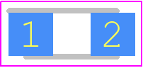 599-0260-007F - Dialight PCB footprint - LED Moulded - LED Moulded - 599-0260-007F