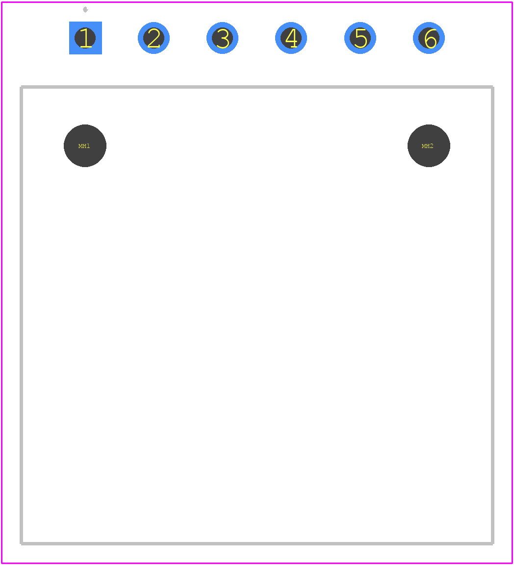 MX44006NF1 - JAE PCB footprint - Other - Other - MX44006NF1-2
