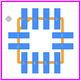 FUSB303TMX - onsemi PCB footprint - Quad Flat No-Lead - Quad Flat No-Lead - FUSB303TMX-1
