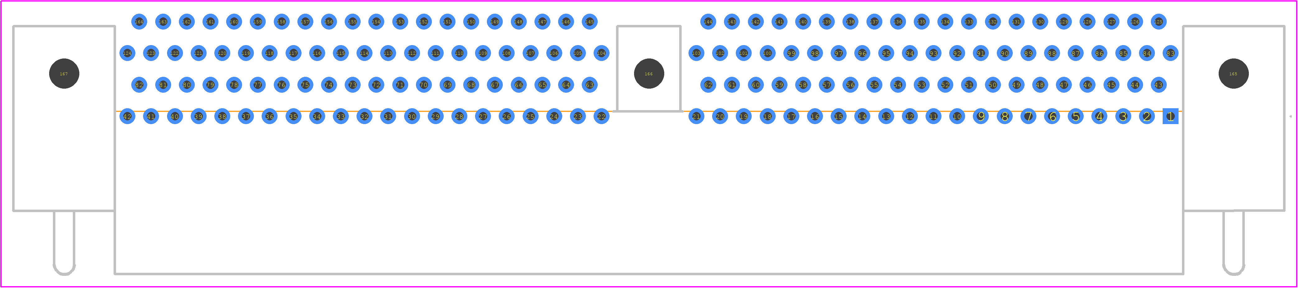 RM452-164-312-9501 - Molex PCB footprint - Other - Other - RM452-164-312-9501-3
