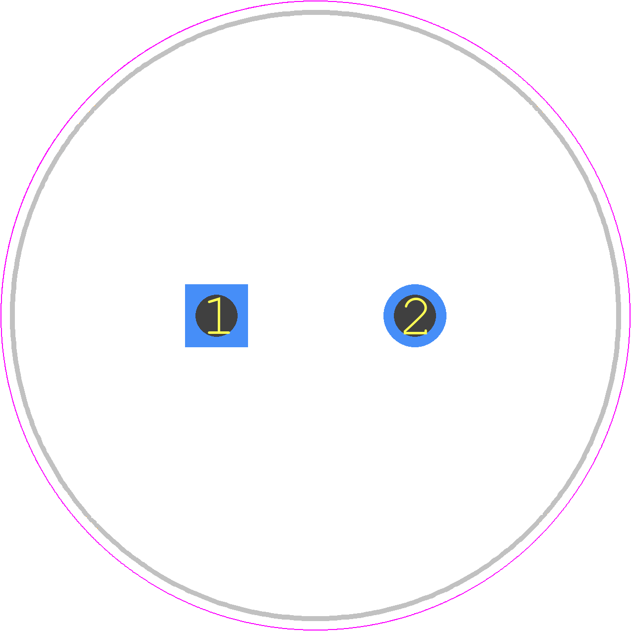 LGN2H101MELB25 - Nichicon PCB footprint - Capacitor, Polarized Radial Diameter - Capacitor, Polarized Radial Diameter - 30*25+5