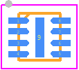 EMIF04-EAR02M8 - STMicroelectronics PCB footprint - Small Outline No-lead - Small Outline No-lead - EMIF04-EAR02M8