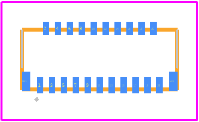 FH26W-21S-0.3SHW(60) - Hirose PCB footprint - Other - Other - FH26W-21S-0.3SHW(60)-2